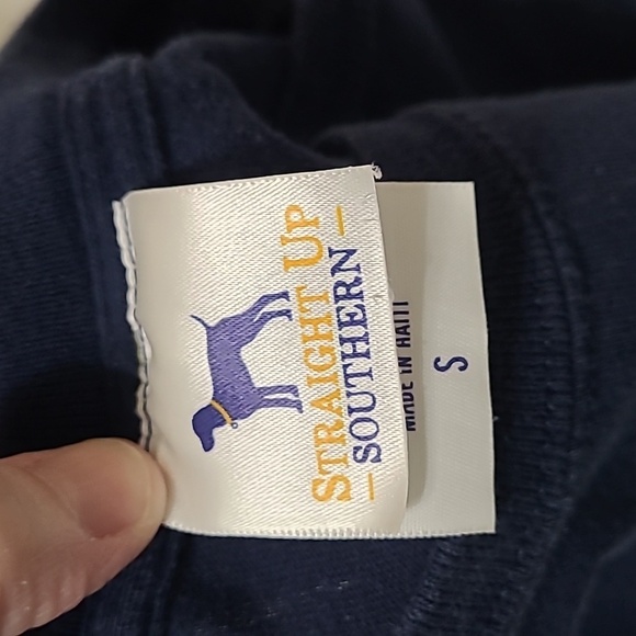Straight Up Southern Men's Navy T-Shirt size Small - Picture 5 of 6